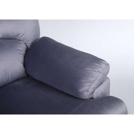 Πολυθρόνα Ανακλινόμενη ArteLibre NASHIRA Γκρι Βελούδο 88x90x99cm