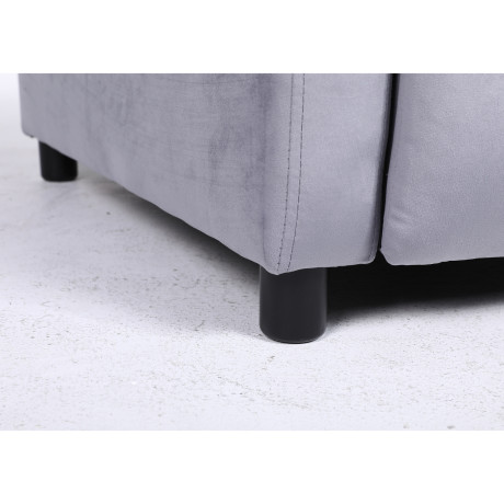 Πολυθρόνα Ανακλινόμενη ArteLibre TUREIS Γκρι Βελούδο 68x86x99cm