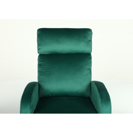 Πολυθρόνα Ανακλινόμενη ArteLibre ATRIA Πράσινο Βελούδο 67.5x90x104cm