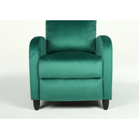 Πολυθρόνα Ανακλινόμενη ArteLibre ATRIA Πράσινο Βελούδο 67.5x90x104cm