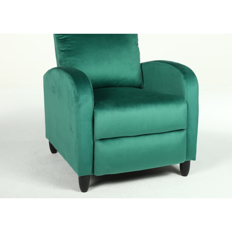 Πολυθρόνα Ανακλινόμενη ArteLibre ATRIA Πράσινο Βελούδο 67.5x90x104cm