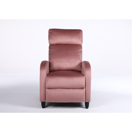 Πολυθρόνα Ανακλινόμενη ArteLibre ATRIA Σάπιο Μήλο Βελούδο 67.5x90x104cm