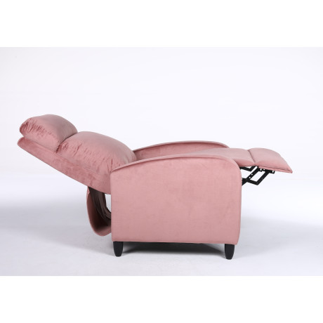 Πολυθρόνα Ανακλινόμενη ArteLibre ATRIA Σάπιο Μήλο Βελούδο 67.5x90x104cm