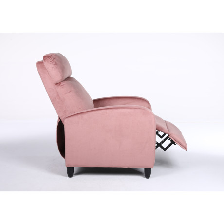 Πολυθρόνα Ανακλινόμενη ArteLibre ATRIA Σάπιο Μήλο Βελούδο 67.5x90x104cm
