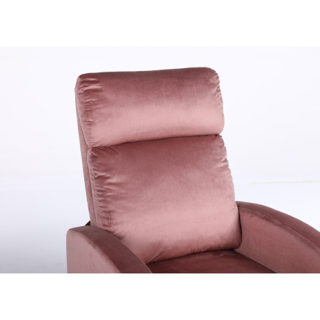 Πολυθρόνα Ανακλινόμενη ArteLibre ATRIA Σάπιο Μήλο Βελούδο 67.5x90x104cm