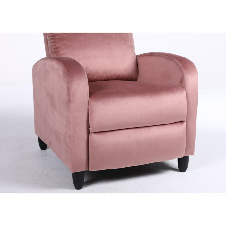 Πολυθρόνα Ανακλινόμενη ArteLibre ATRIA Σάπιο Μήλο Βελούδο 67.5x90x104cm