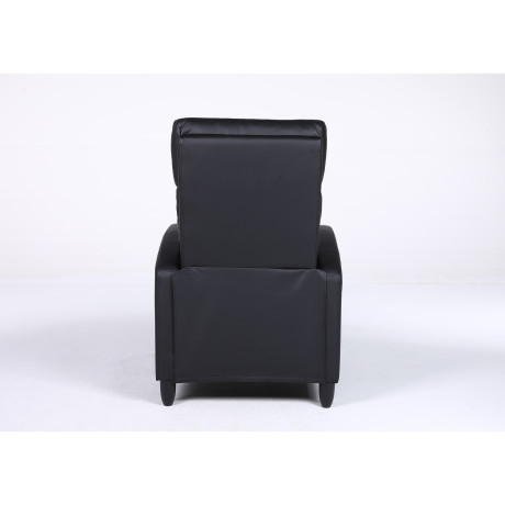 Πολυθρόνα Ανακλινόμενη ArteLibre ATRIA Μαύρο PU 67.5x90x104cm
