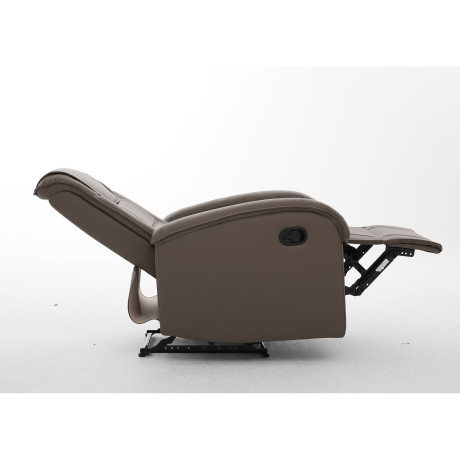 Πολυθρόνα Ανακλινόμενη ArteLibre CELAENO Καφέ PU 80x96x97cm