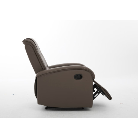 Πολυθρόνα Ανακλινόμενη ArteLibre CELAENO Καφέ PU 80x96x97cm