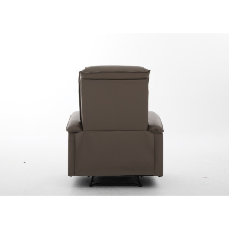 Πολυθρόνα Ανακλινόμενη ArteLibre CELAENO Καφέ PU 80x96x97cm