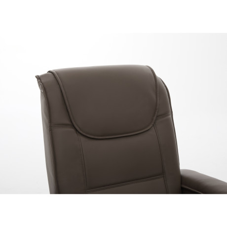 Πολυθρόνα Ανακλινόμενη ArteLibre CELAENO Καφέ PU 80x96x97cm