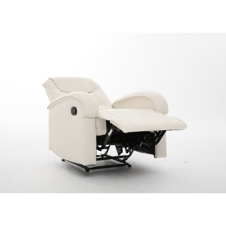 Πολυθρόνα Ανακλινόμενη ArteLibre CELAENO Εκρού PU 80x96x97cm