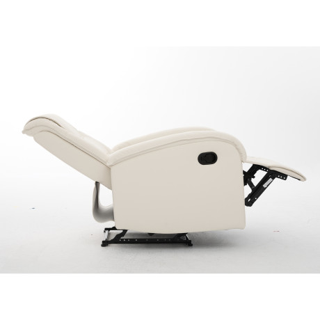 Πολυθρόνα Ανακλινόμενη ArteLibre CELAENO Εκρού PU 80x96x97cm