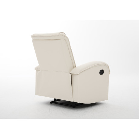 Πολυθρόνα Ανακλινόμενη ArteLibre CELAENO Εκρού PU 80x96x97cm