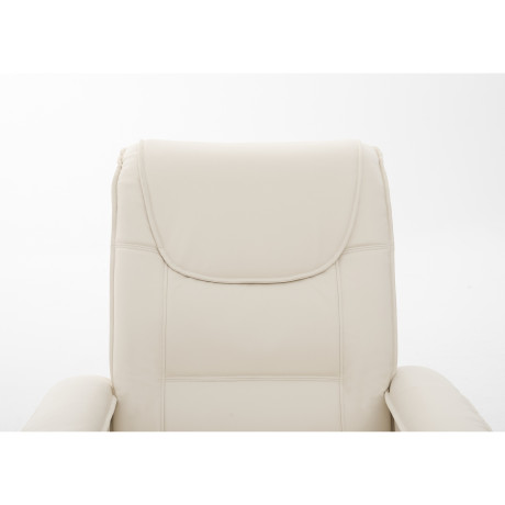 Πολυθρόνα Ανακλινόμενη ArteLibre CELAENO Εκρού PU 80x96x97cm