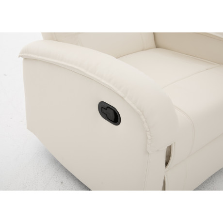 Πολυθρόνα Ανακλινόμενη ArteLibre CELAENO Εκρού PU 80x96x97cm