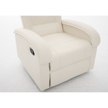 Πολυθρόνα Ανακλινόμενη ArteLibre CELAENO Εκρού PU 80x96x97cm