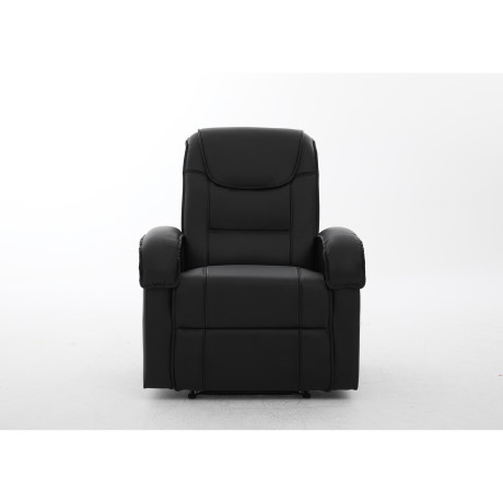 Πολυθρόνα Ανακλινόμενη ArteLibre CELAENO Μαύρο PU 80x96x97cm