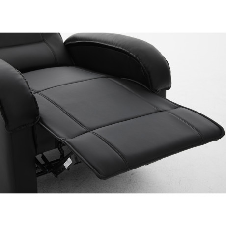 Πολυθρόνα Ανακλινόμενη ArteLibre CELAENO Μαύρο PU 80x96x97cm