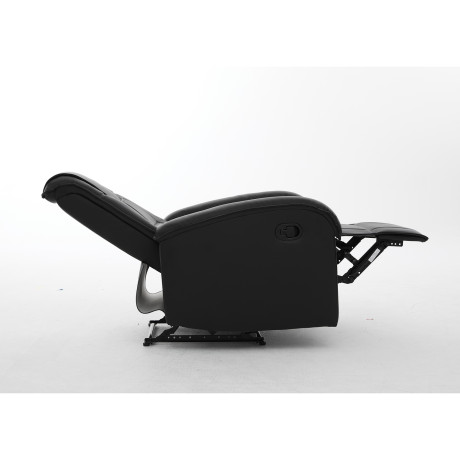 Πολυθρόνα Ανακλινόμενη ArteLibre CELAENO Μαύρο PU 80x96x97cm