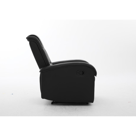 Πολυθρόνα Ανακλινόμενη ArteLibre CELAENO Μαύρο PU 80x96x97cm