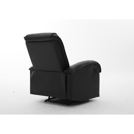 Πολυθρόνα Ανακλινόμενη ArteLibre CELAENO Μαύρο PU 80x96x97cm