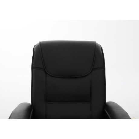 Πολυθρόνα Ανακλινόμενη ArteLibre CELAENO Μαύρο PU 80x96x97cm