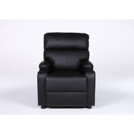Πολυθρόνα Ανακλινόμενη ArteLibre RANA Μαύρο PU 80x95x103cm