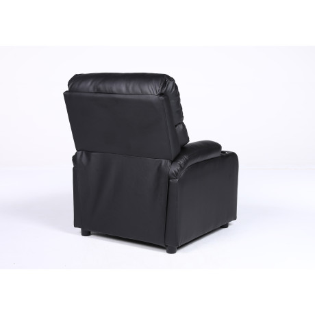 Πολυθρόνα Ανακλινόμενη ArteLibre RANA Μαύρο PU 80x95x103cm