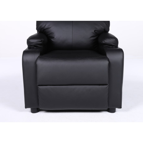 Πολυθρόνα Ανακλινόμενη ArteLibre RANA Μαύρο PU 80x95x103cm