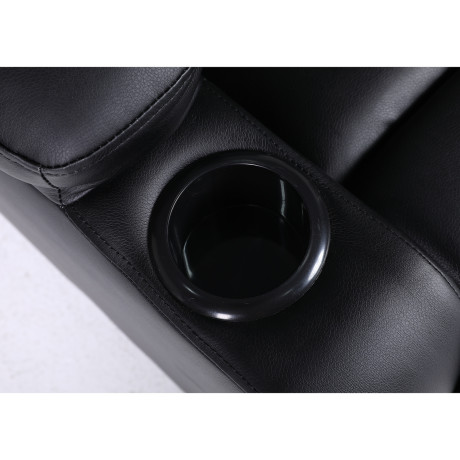 Πολυθρόνα Ανακλινόμενη ArteLibre RANA Μαύρο PU 80x95x103cm