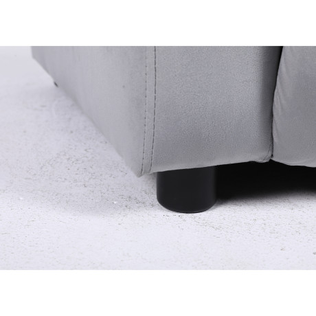 Πολυθρόνα Ανακλινόμενη ArteLibre RANA Γκρι Βελούδο 80x95x103cm