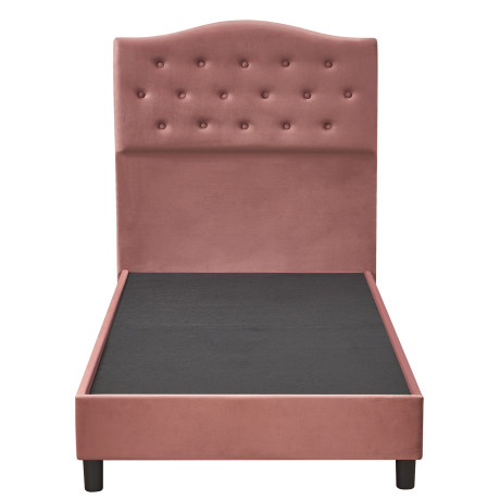 Κρεβάτι Μονό ArteLibre JUNIPER Σάπιο Μήλο Ύφασμα 209x101x125cm (Στρώμα 90x200cm)