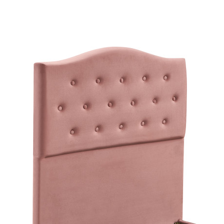 Κρεβάτι Μονό ArteLibre JUNIPER Σάπιο Μήλο Ύφασμα 209x101x125cm (Στρώμα 90x200cm)