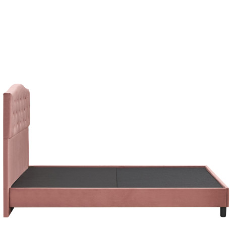 Κρεβάτι Ημίδιπλο ArteLibre JUNIPER Σάπιο Μήλο Ύφασμα 209x132x125cm (Στρώμα 120x200cm)