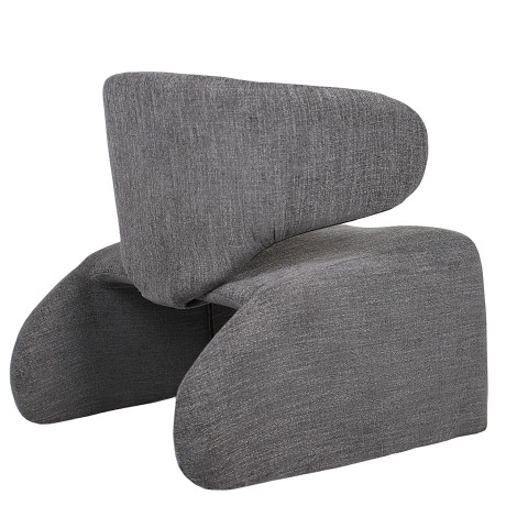 Πολυθρόνα ArteLibre HIMALIA Γκρι Ύφασμα/Μέταλλο/Ξύλο 73x78x75cm