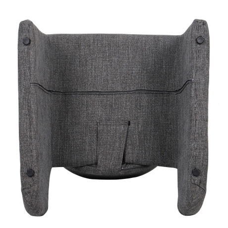 Πολυθρόνα ArteLibre HIMALIA Γκρι Ύφασμα/Μέταλλο/Ξύλο 73x78x75cm