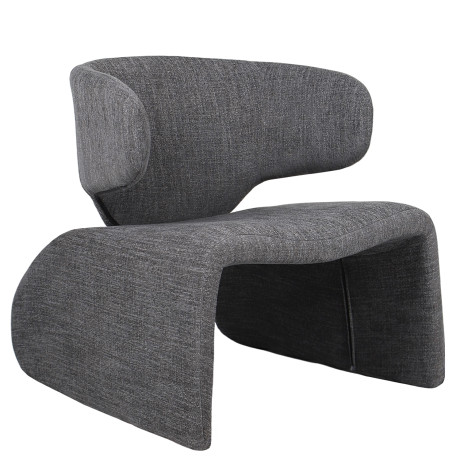 Πολυθρόνα ArteLibre HIMALIA Γκρι Ύφασμα/Μέταλλο/Ξύλο 73x78x75cm