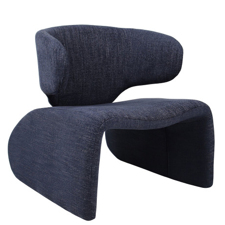 Πολυθρόνα ArteLibre HIMALIA Μπλε Ύφασμα/Μέταλλο/Ξύλο 73x78x75cm