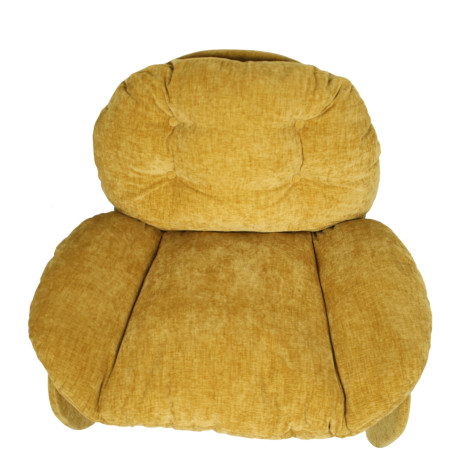 Πολυθρόνα ArteLibre ANANKE Κίτρινο Ύφασμα/Μέταλλο/Ξύλο 85x78x84cm