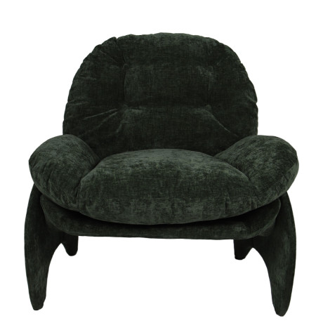 Πολυθρόνα ArteLibre ANANKE Πράσινο Ύφασμα/Μέταλλο/Ξύλο 85x78x84cm