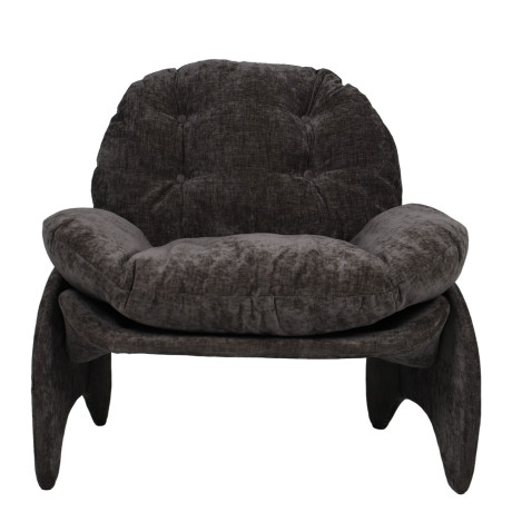 Πολυθρόνα ArteLibre ANANKE Γκρι Ύφασμα/Μέταλλο/Ξύλο 85x78x84cm