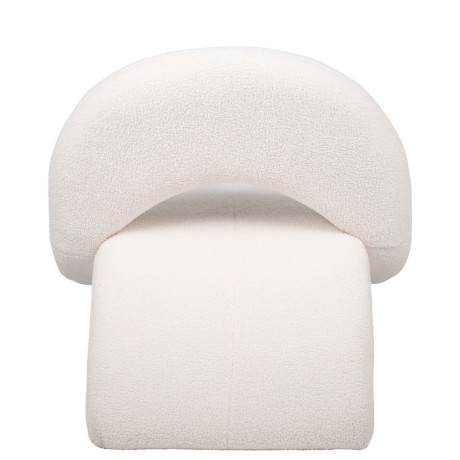 Πολυθρόνα ArteLibre PASIPHAE Μπεζ Ύφασμα/Μέταλλο/Ξύλο 80x86x80cm