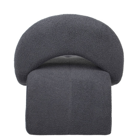 Πολυθρόνα ArteLibre PASIPHAE Γκρι Ύφασμα/Μέταλλο/Ξύλο 80x86x80cm