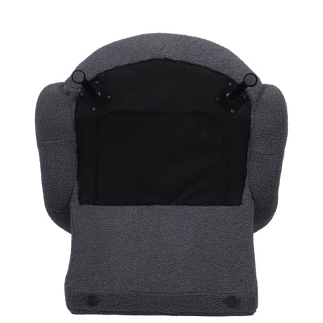 Πολυθρόνα ArteLibre PASIPHAE Γκρι Ύφασμα/Μέταλλο/Ξύλο 80x86x80cm