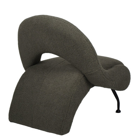 Πολυθρόνα ArteLibre PASIPHAE Πράσινο Ύφασμα/Μέταλλο/Ξύλο 80x86x80cm