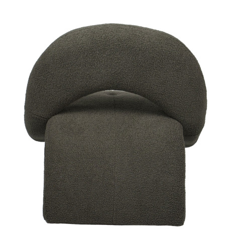 Πολυθρόνα ArteLibre PASIPHAE Πράσινο Ύφασμα/Μέταλλο/Ξύλο 80x86x80cm