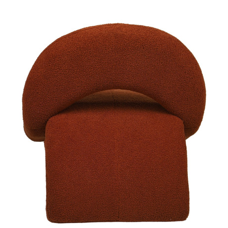 Πολυθρόνα ArteLibre PASIPHAE Πορτοκαλί Ύφασμα/Μέταλλο/Ξύλο 80x86x80cm