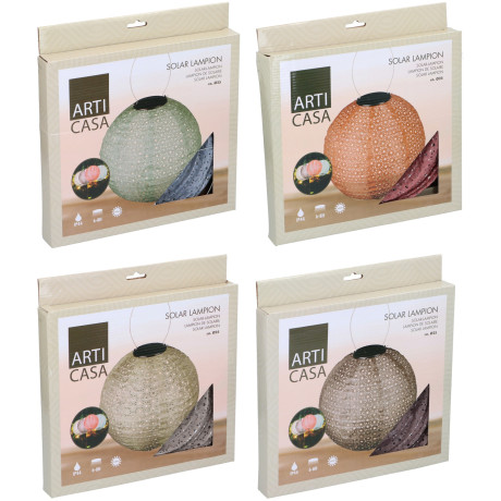 Φανάρι Κήπου Στρογγυλό IP44 Φ25cm Σε 4 Χρώματα ARTI CASA