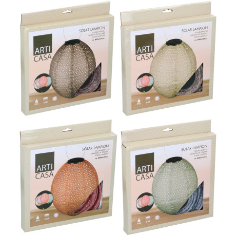 Φανάρι Κήπου Οβάλ IP44 Φ20x29cm Σε 4 Χρώματα ARTI CASA